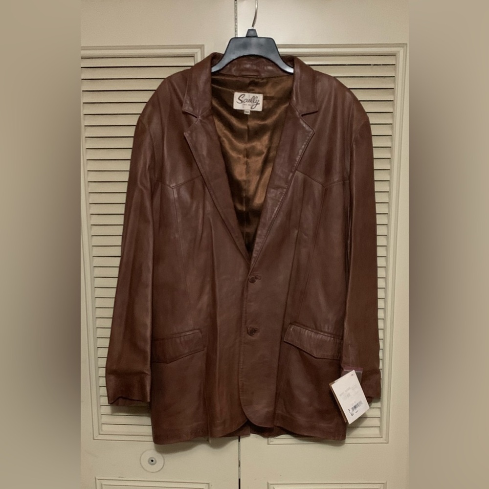 Scully leather jacket 🧥 size 50 men’s NWT  cowboy western